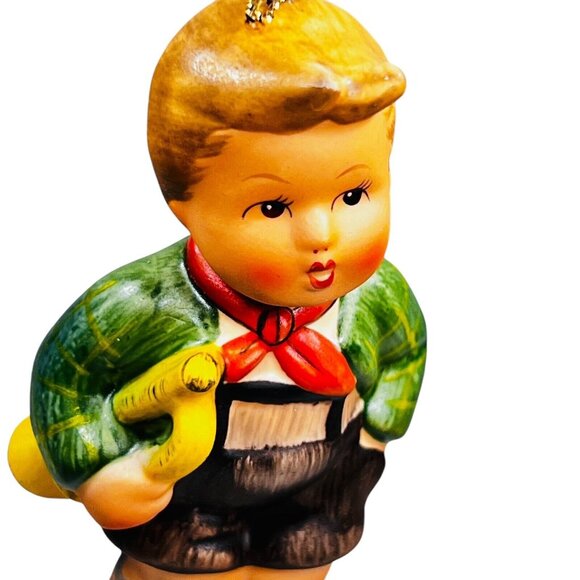Schmid Christmas Ornament Figurine Hark the Herald 1983 Sweetheart 1984 Set of 2 - Picture 15 of 16